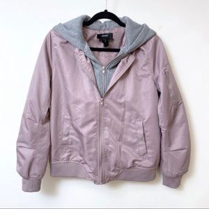 Forever 21 faux layered bomber jacket.
